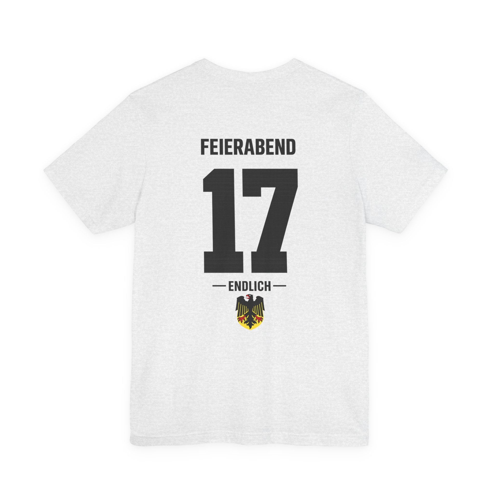 Feierabend 17 Graphic Tee — German Crest Casual Soccer Jersey Style Shirt