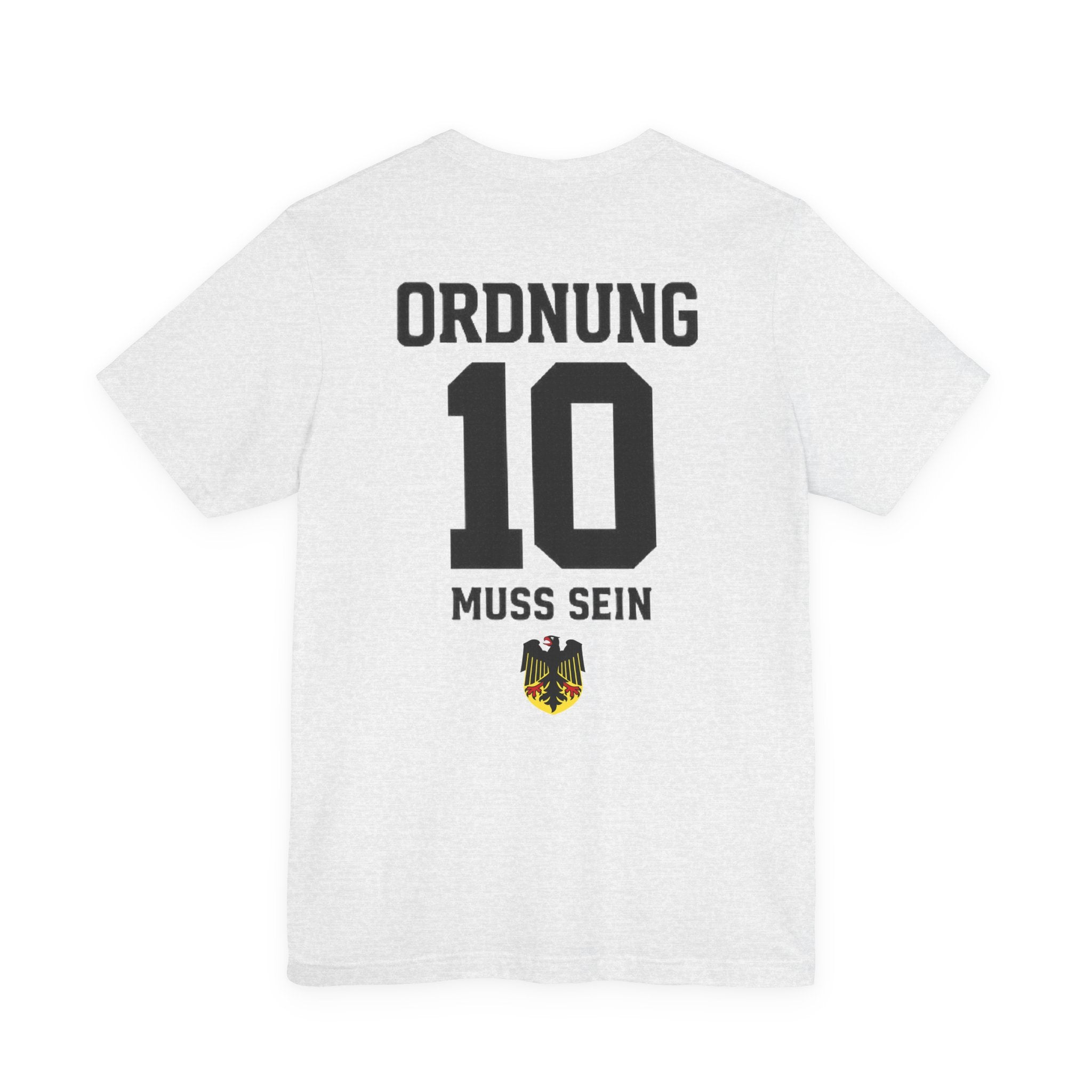 Ordnung muss sein Graphic tee — German Crest Casual Soccer Jersey Style Shirt