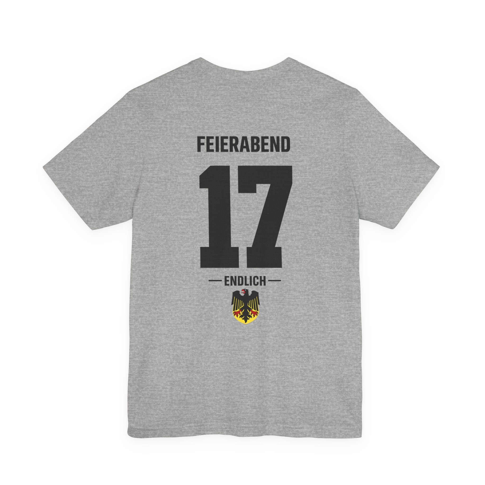 Feierabend 17 Graphic Tee — German Crest Casual Soccer Jersey Style Shirt