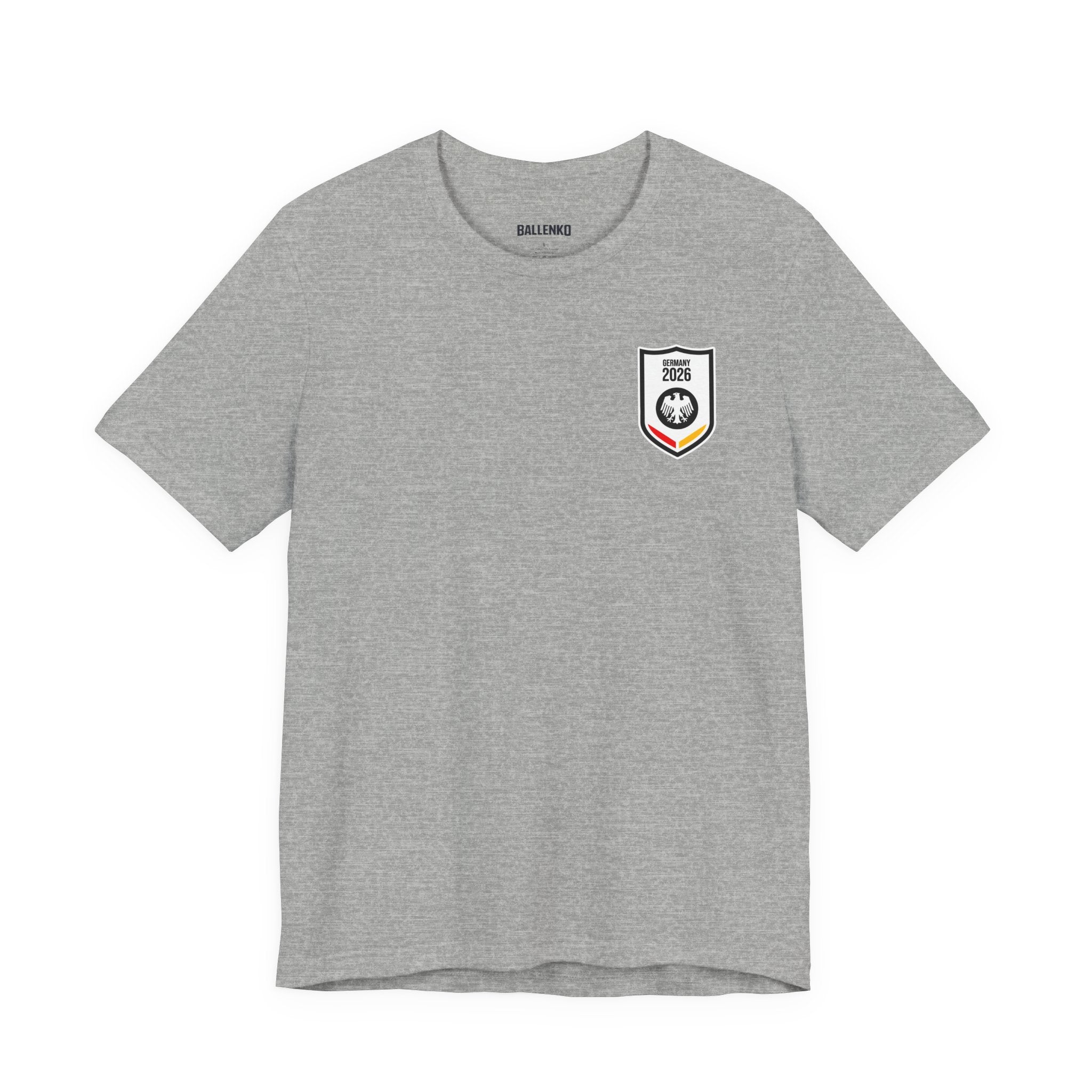 Maschine vollgas Graphic tee — German Crest Casual Soccer Jersey Style Shirt