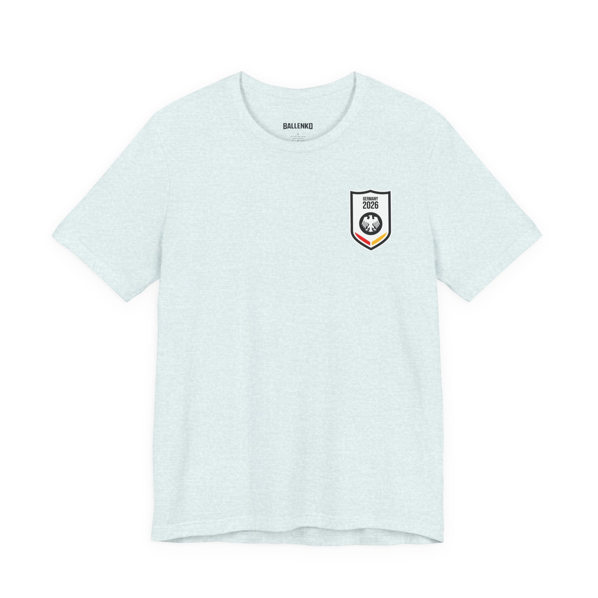 Maschine vollgas Graphic tee — German Crest Casual Soccer Jersey Style Shirt