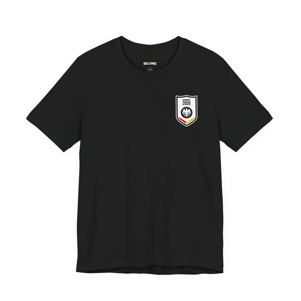 Ordnung muss sein Graphic tee — German Crest Casual Soccer Jersey Style Shirt