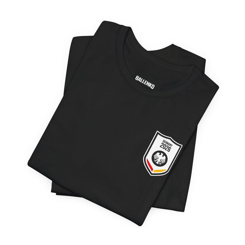 Ordnung muss sein Graphic tee — German Crest Casual Soccer Jersey Style Shirt