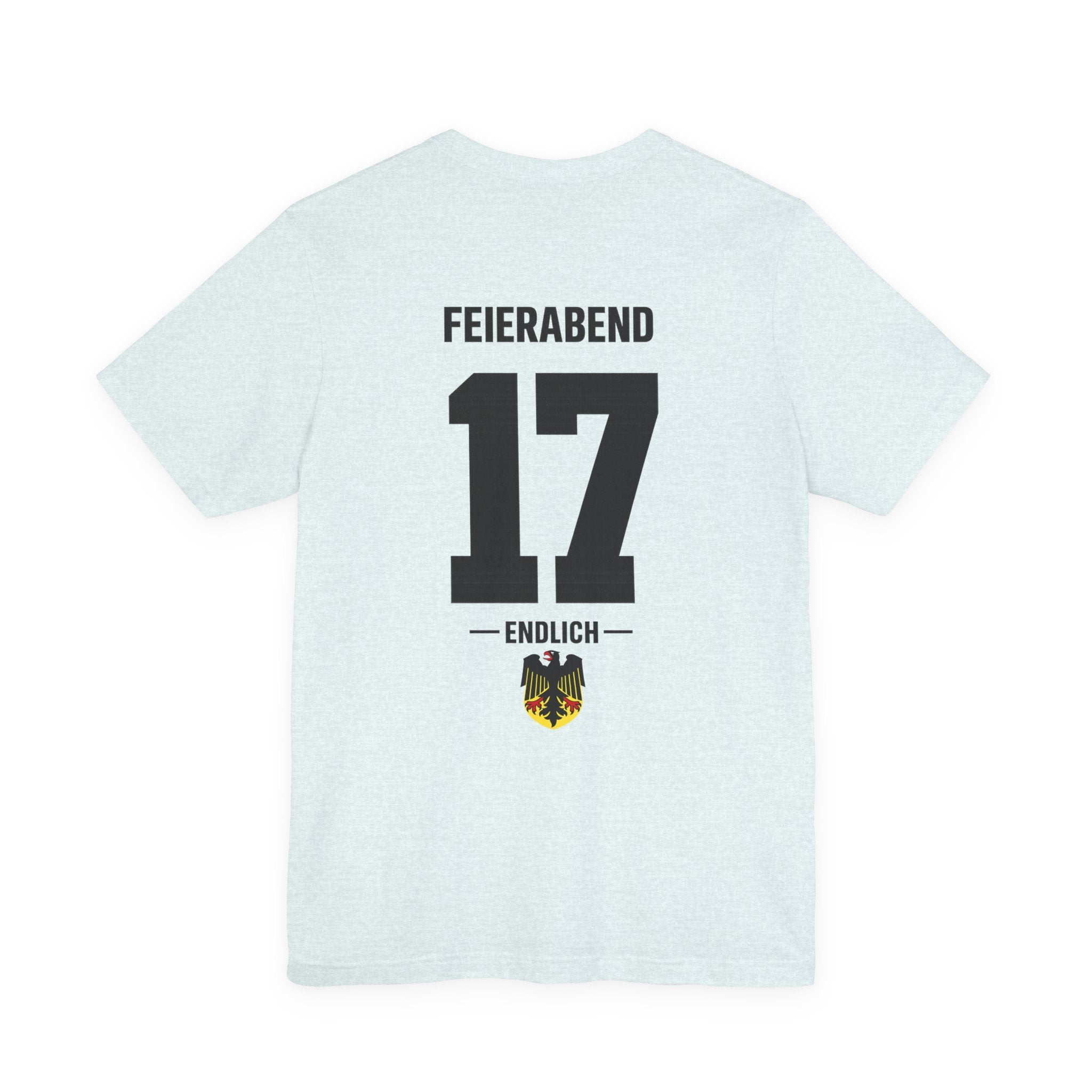 Feierabend 17 Graphic Tee — German Crest Casual Soccer Jersey Style Shirt