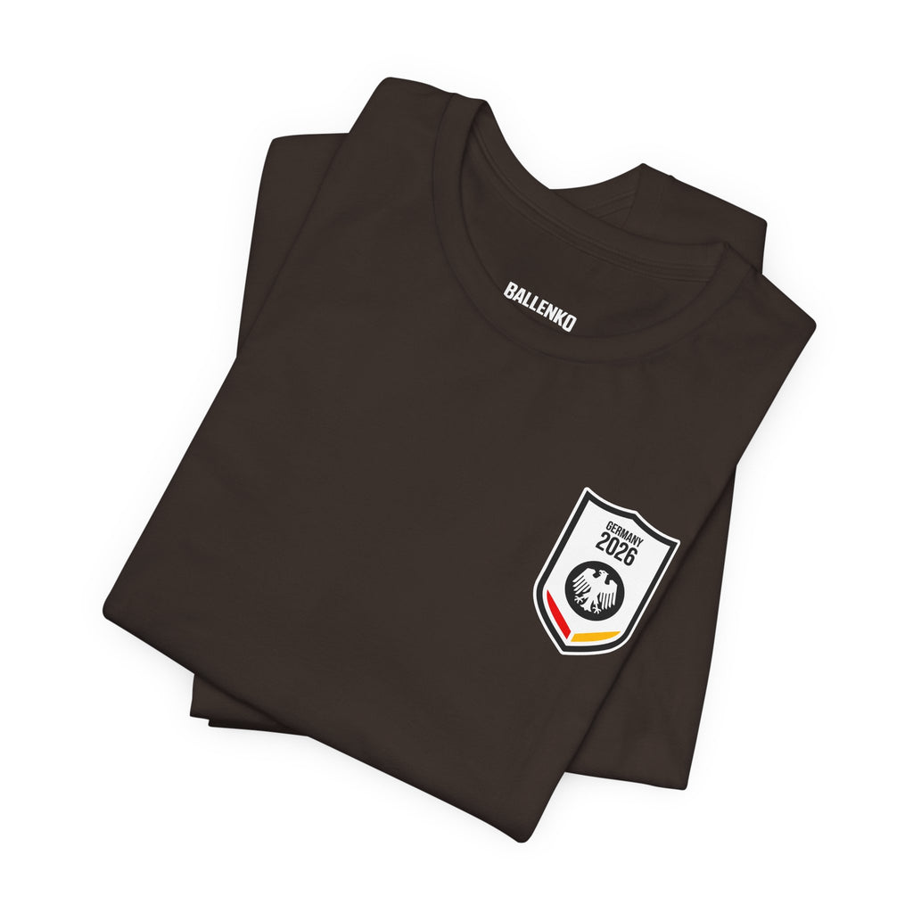 Ordnung muss sein Graphic tee — German Crest Casual Soccer Jersey Style Shirt