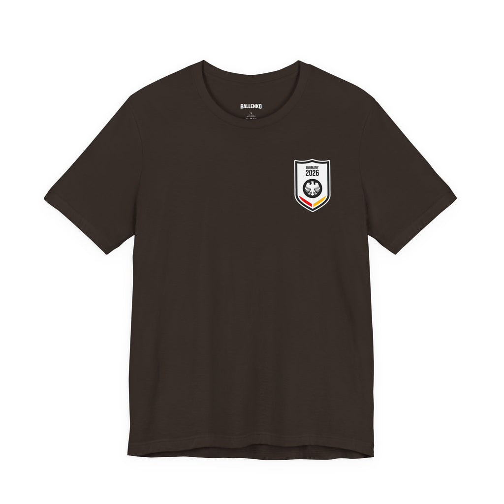 Ordnung muss sein Graphic tee — German Crest Casual Soccer Jersey Style Shirt
