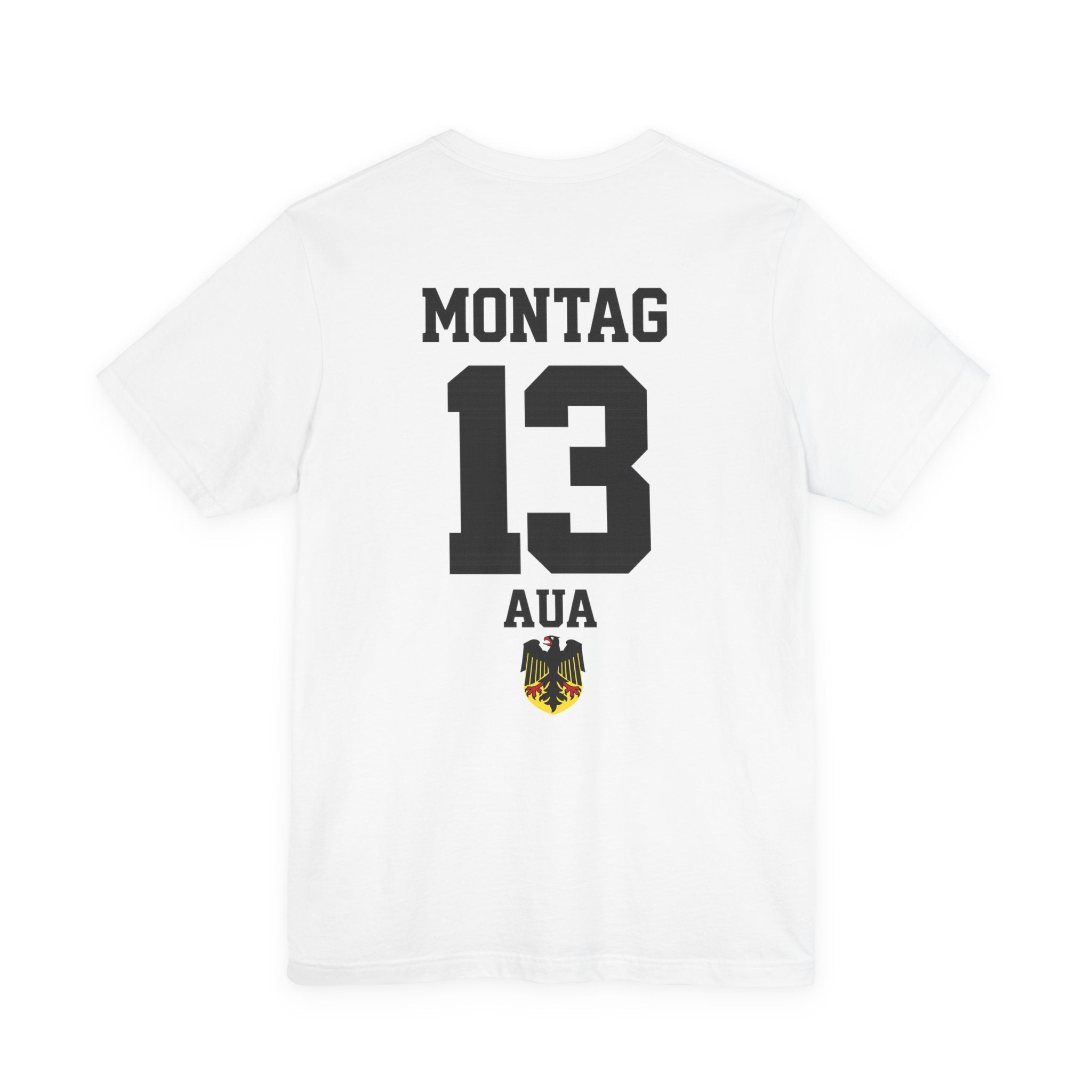 Montag Aua Graphic tee — German Crest Casual Soccer Jersey Style Shirt