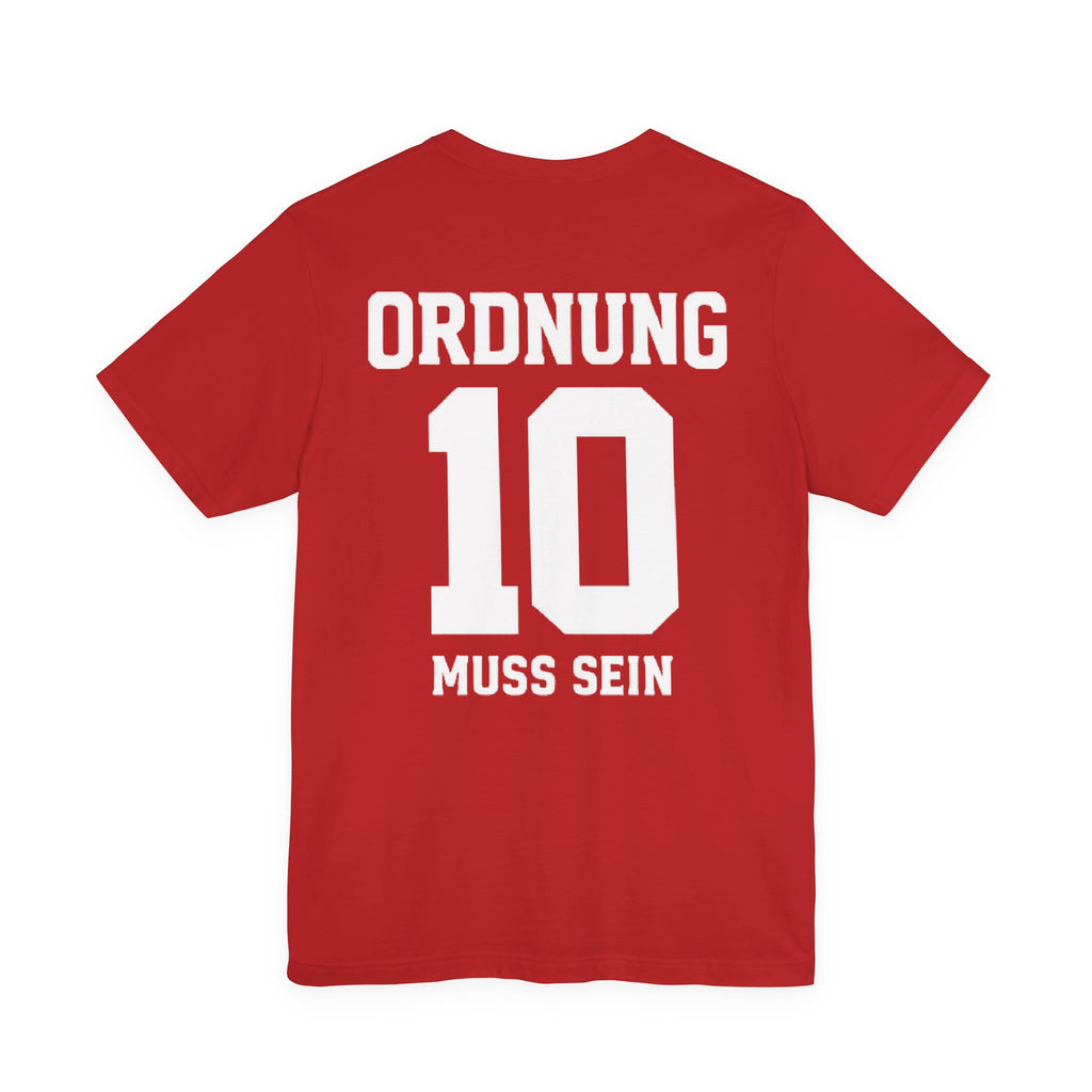Ordnung muss sein Graphic tee — German Crest Casual Soccer Jersey Style Shirt