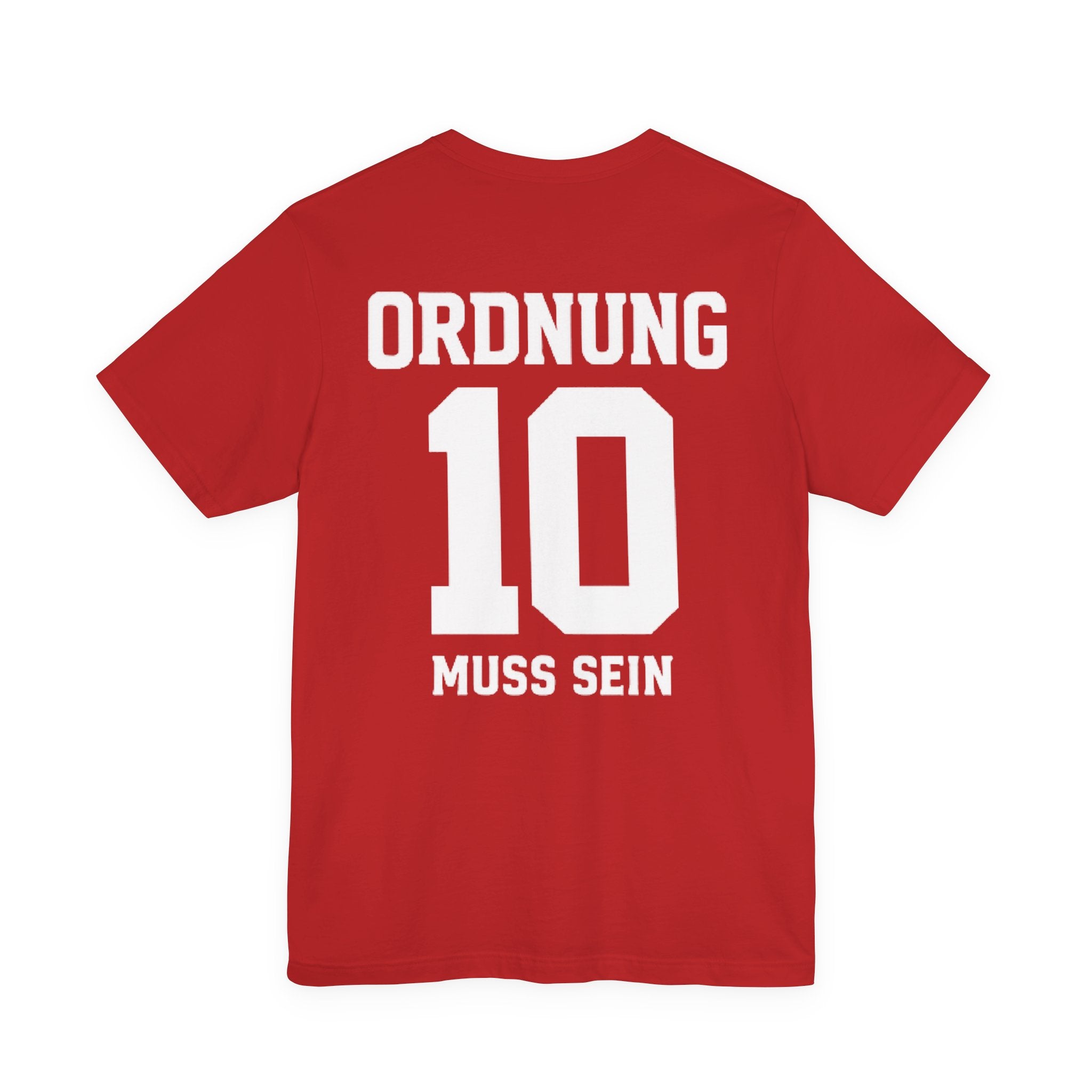 Ordnung muss sein Graphic tee — German Crest Casual Soccer Jersey Style Shirt