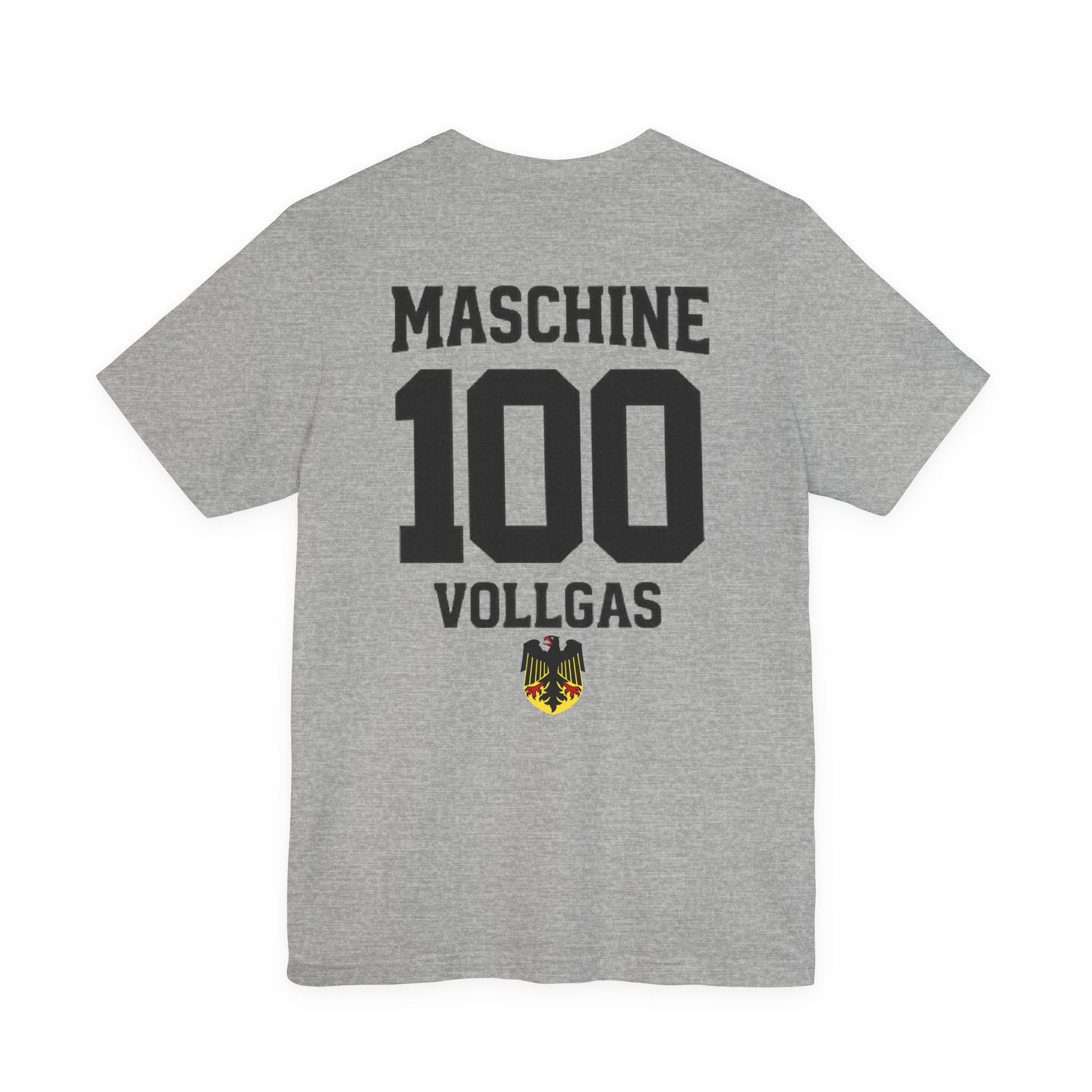 Maschine vollgas Graphic tee — German Crest Casual Soccer Jersey Style Shirt