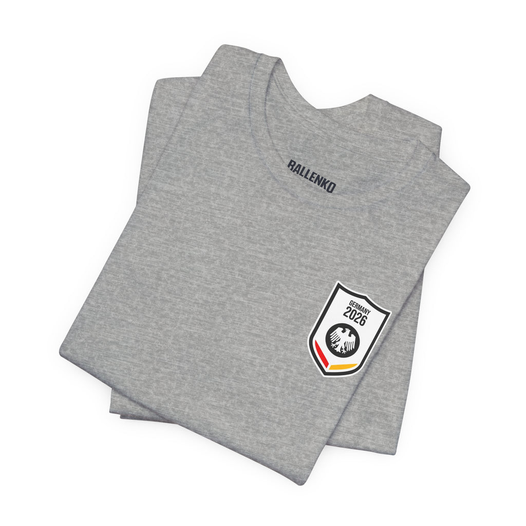 Ordnung muss sein Graphic tee — German Crest Casual Soccer Jersey Style Shirt