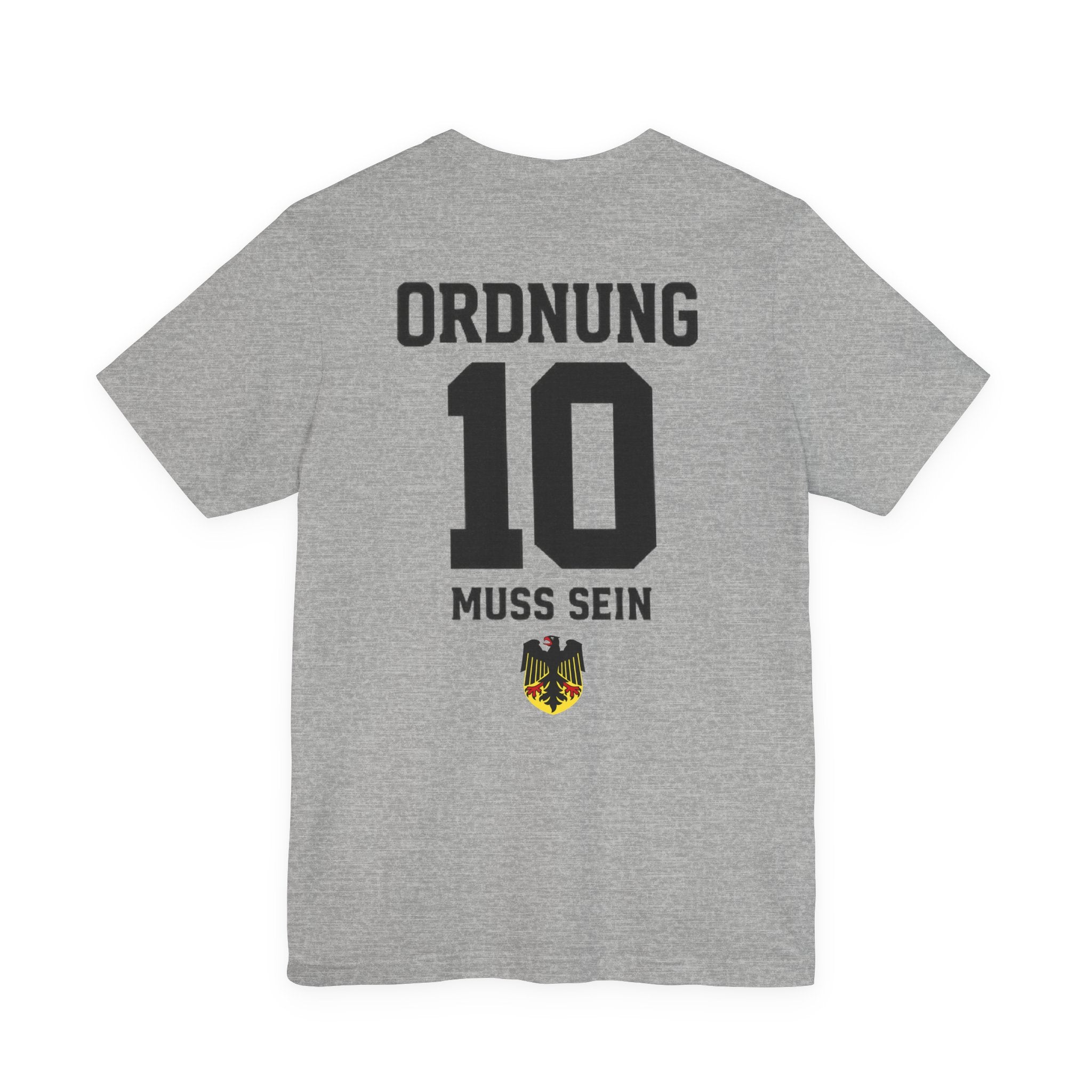 Ordnung muss sein Graphic tee — German Crest Casual Soccer Jersey Style Shirt