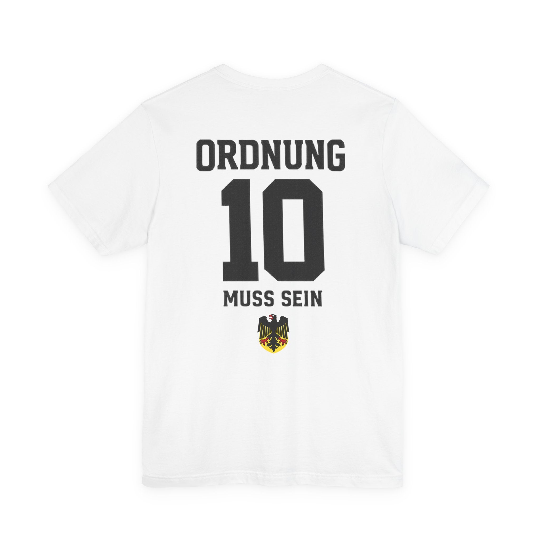 Ordnung muss sein Graphic tee — German Crest Casual Soccer Jersey Style Shirt