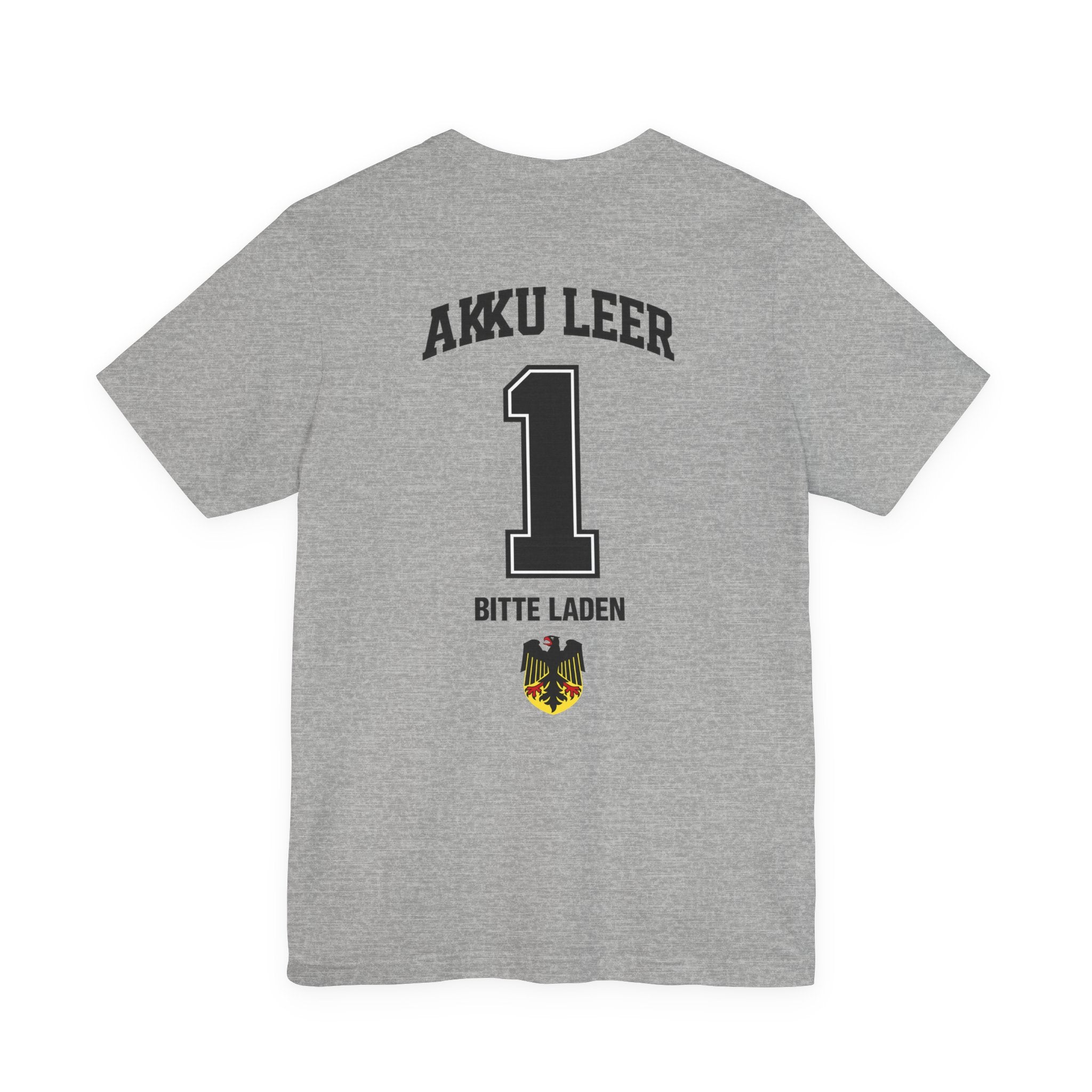 Akku leer Bite Laden Graphic tee — German Crest Casual Soccer Jersey Style Shirt