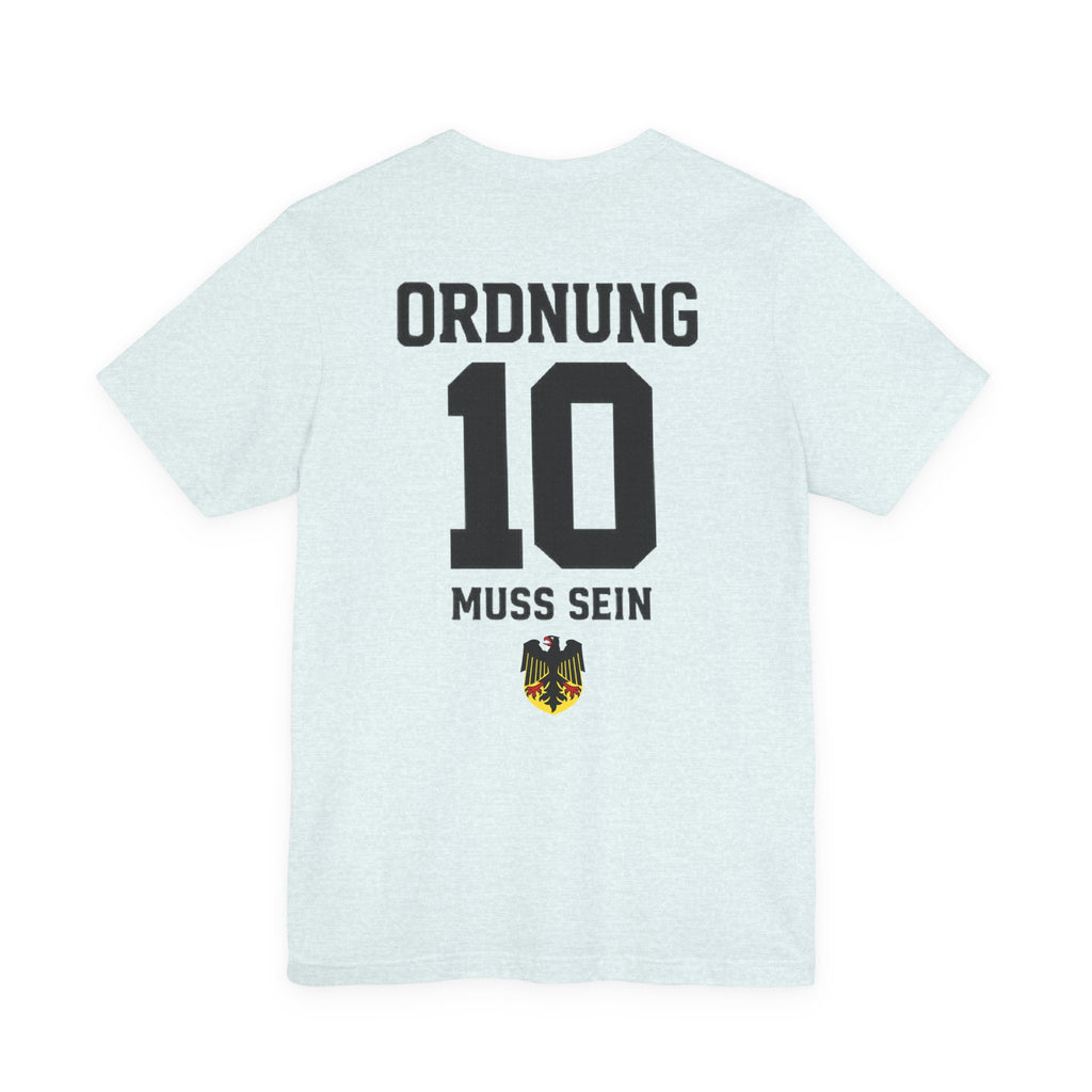 Ordnung muss sein Graphic tee — German Crest Casual Soccer Jersey Style Shirt
