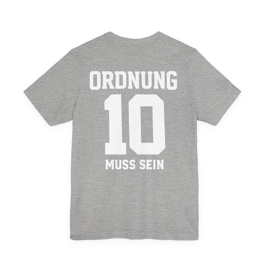 Ordnung muss sein Graphic tee — German Crest Casual Soccer Jersey Style Shirt