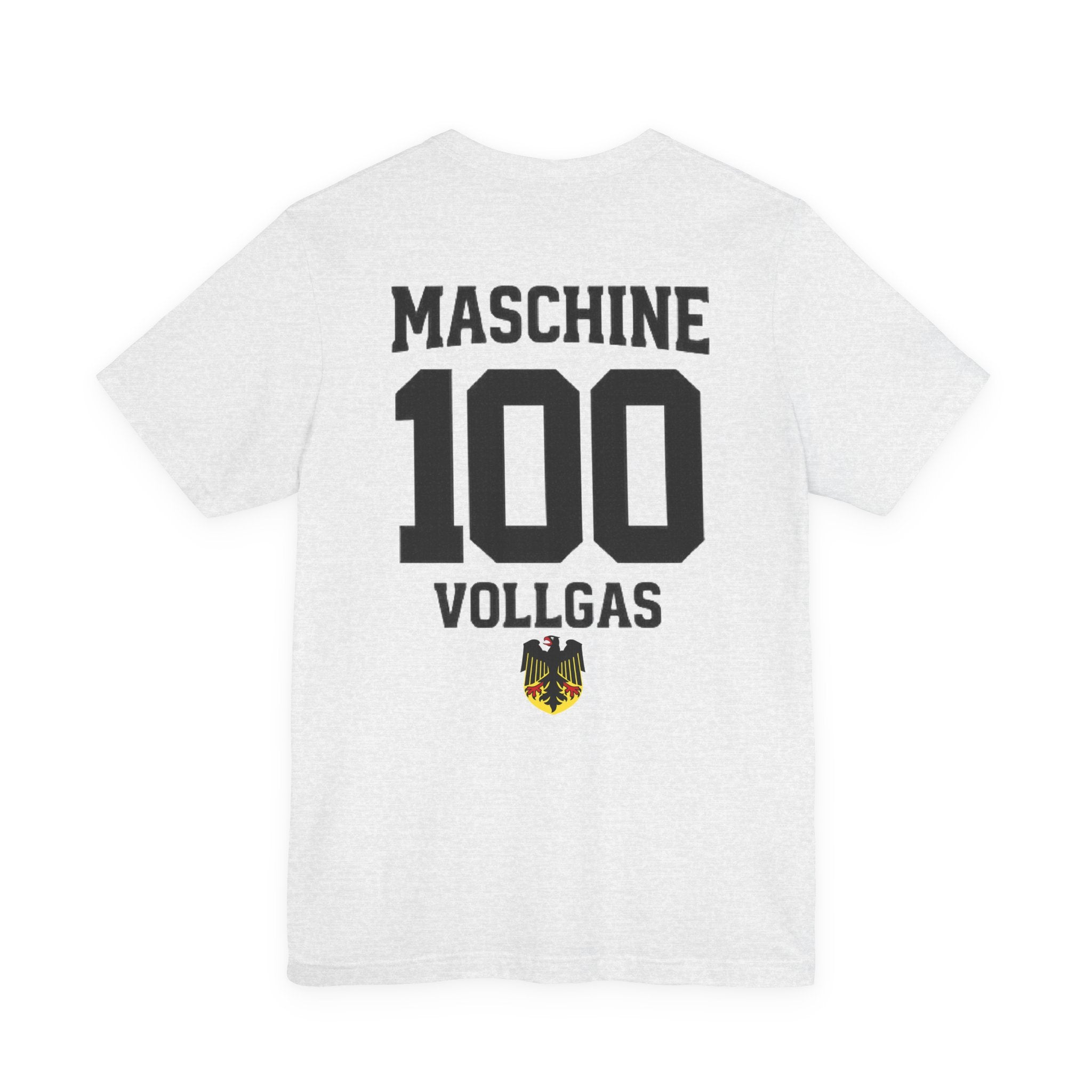 Maschine vollgas Graphic tee — German Crest Casual Soccer Jersey Style Shirt