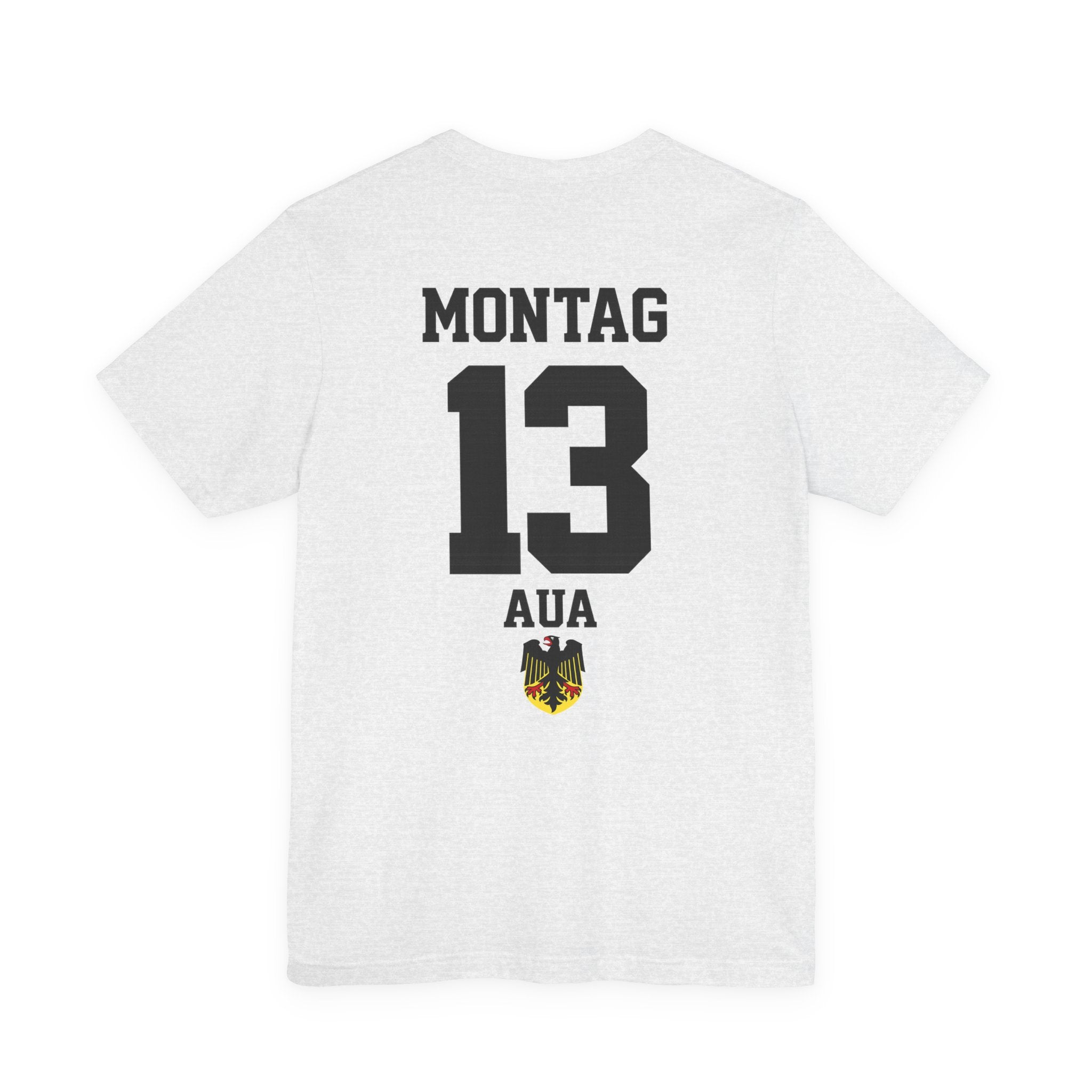 Montag Aua Graphic tee — German Crest Casual Soccer Jersey Style Shirt