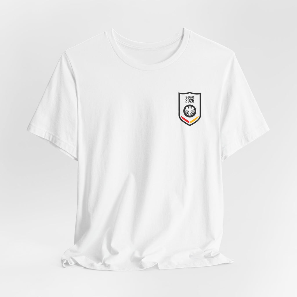 Feierabend 17 Graphic Tee — German Crest Casual Soccer Jersey Style Shirt