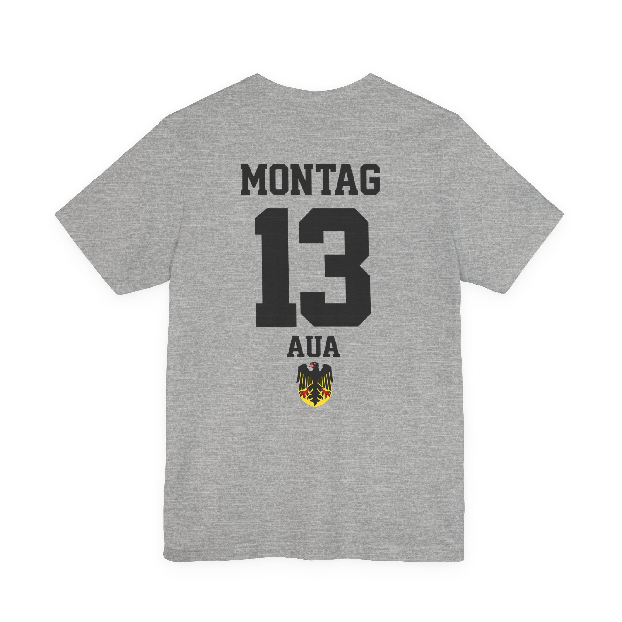 Montag Aua Graphic tee — German Crest Casual Soccer Jersey Style Shirt