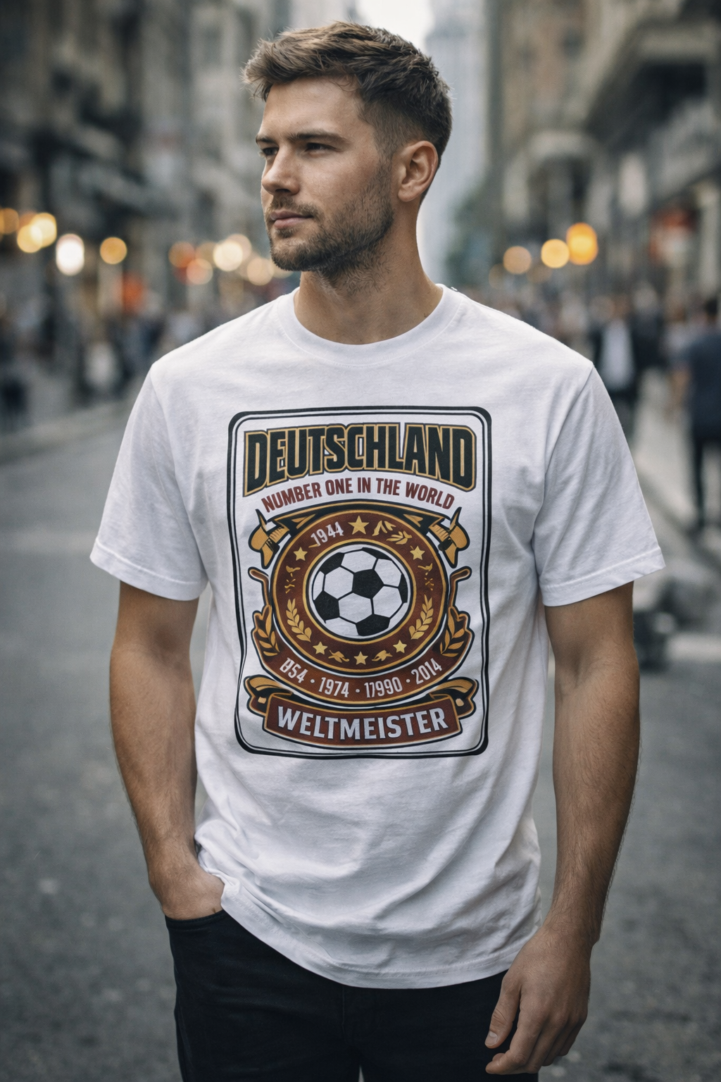 Deutschland world cup 2026 Graphic tee — German Crest Casual Soccer Jersey Style Shirt