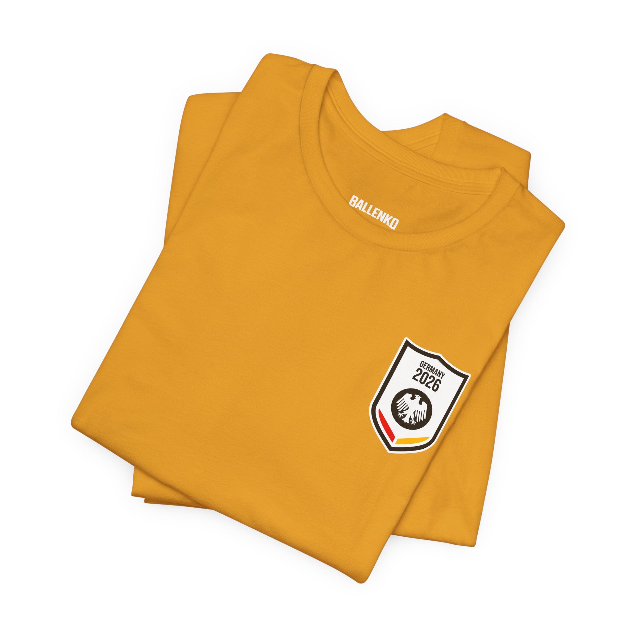 Ordnung muss sein Graphic tee — German Crest Casual Soccer Jersey Style Shirt