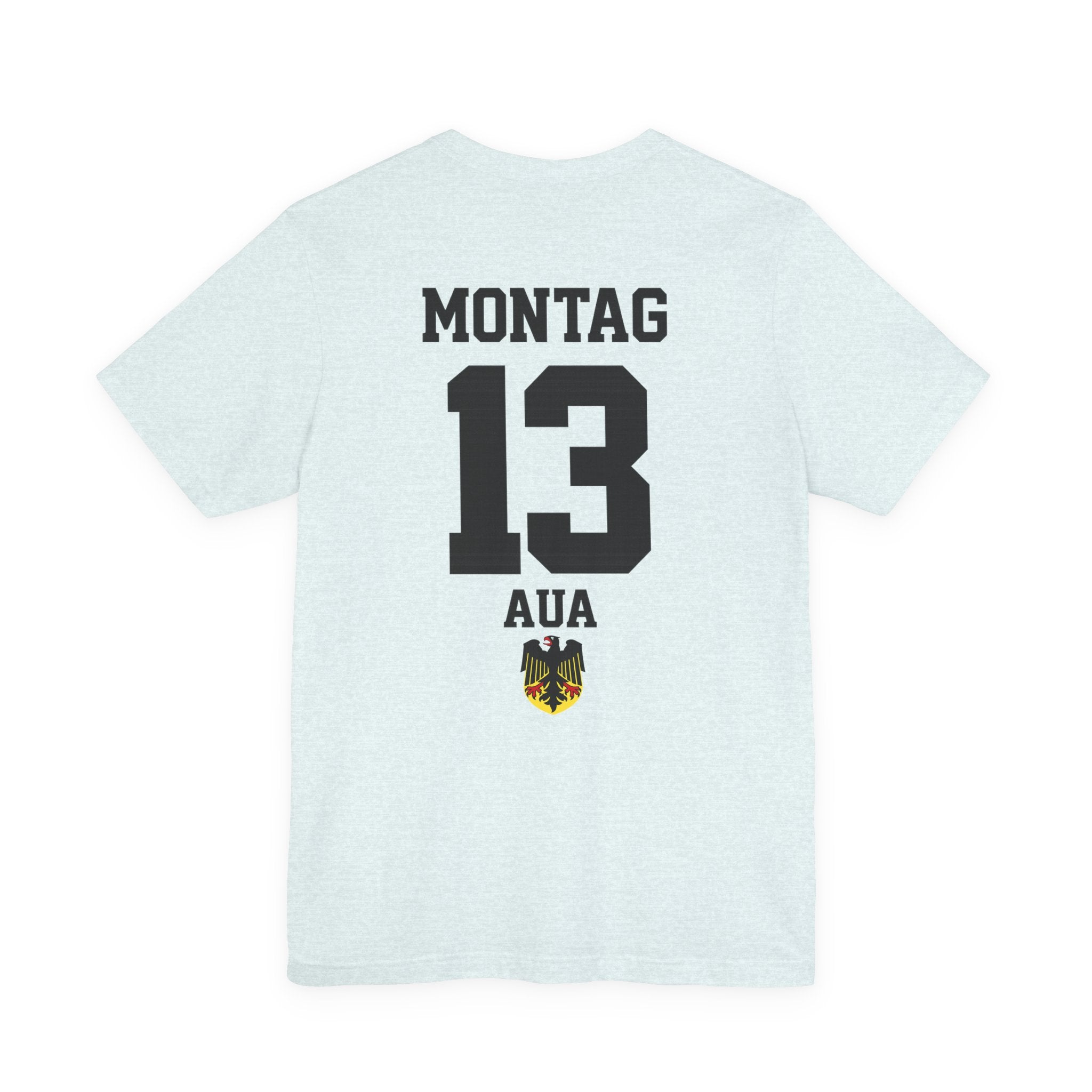 Montag Aua Graphic tee — German Crest Casual Soccer Jersey Style Shirt